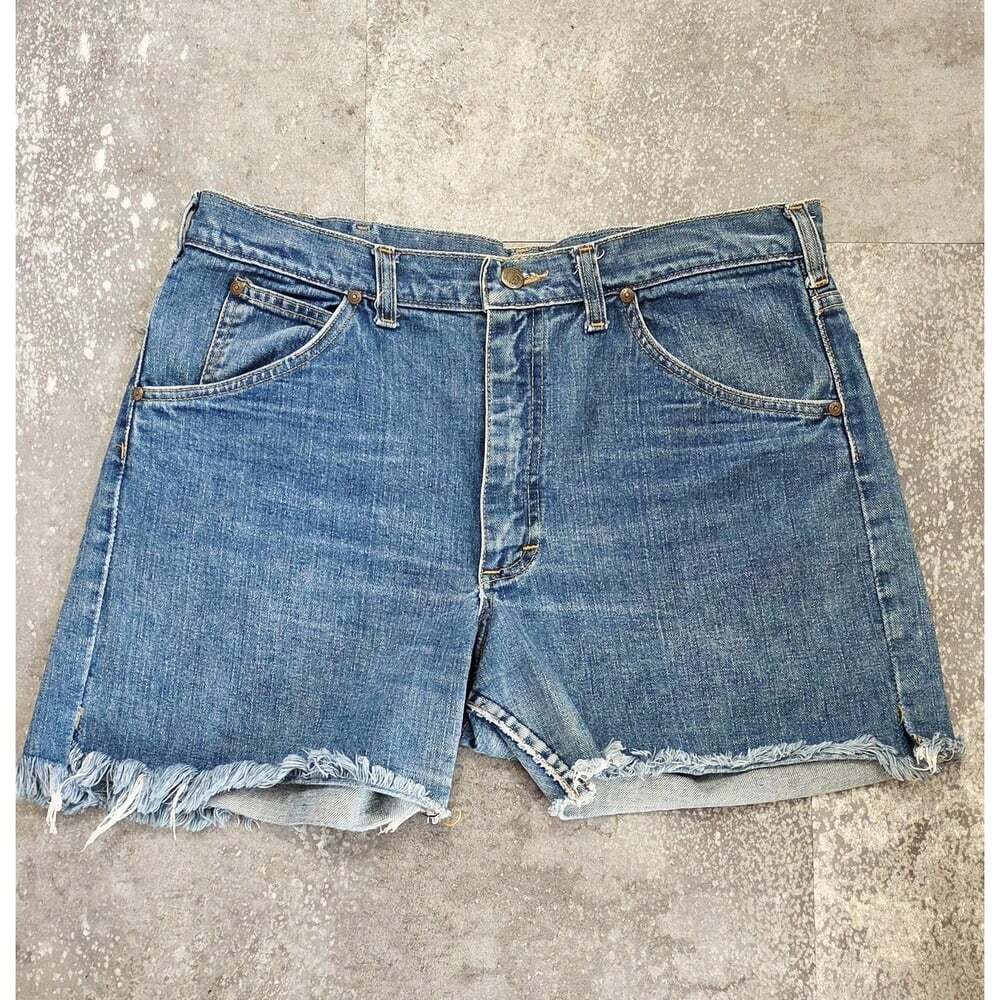 Vintage 1970's Lee Riders Denim Shorts